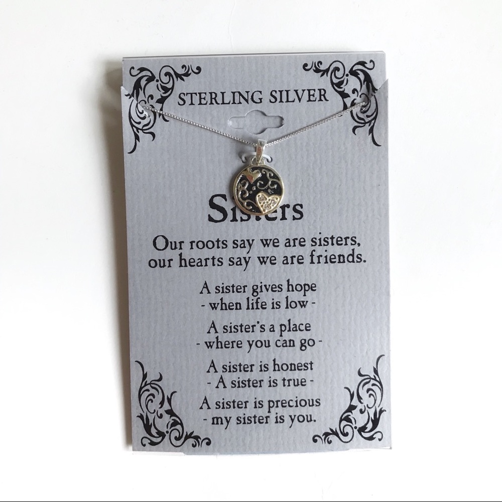 Kohl's Jewelry Sisters Sterling Silver Necklace